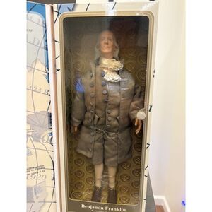 Limited Edition TimeCapsule Toys Talking Benjamin Franklin Doll - New